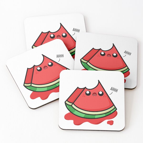 Item preview, Kawaii Cartoon Watermelon llustration designed and sold by cookingwithten.
