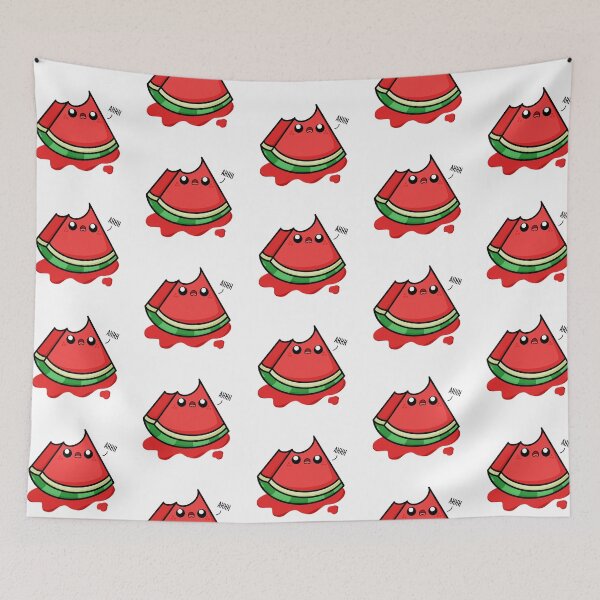 Item preview, Kawaii Cartoon Watermelon llustration designed and sold by cookingwithten.