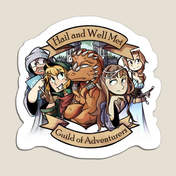 Hail and Well Met - Logo (2) Magnet