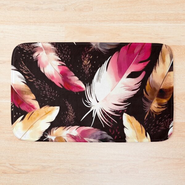Item preview, Feathers - Burgundy, pink, ivory, gold, black 4 designed and sold by Highlandkings.