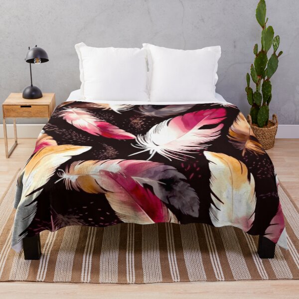 Item preview, Feathers - Burgundy, pink, ivory, gold, black 4 designed and sold by Highlandkings.