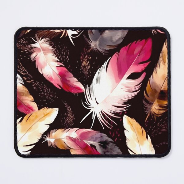 Item preview, Feathers - Burgundy, pink, ivory, gold, black 4 designed and sold by Highlandkings.