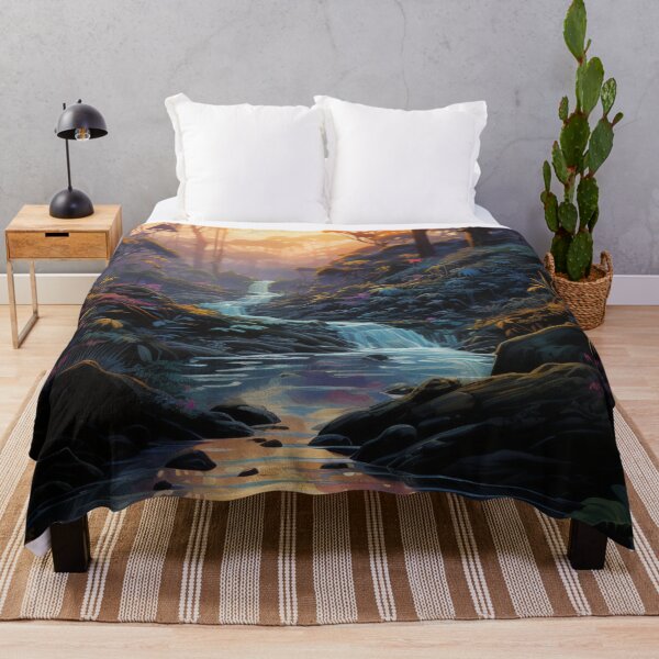 Item preview, Misty Cascade: An Impressionist Reverie - 7 designed and sold by Moisky Art.