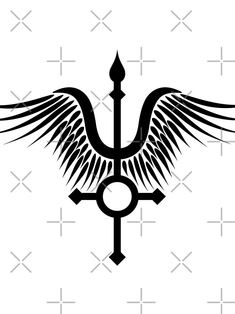 Feather Cross (in black) by ANGELSONLY