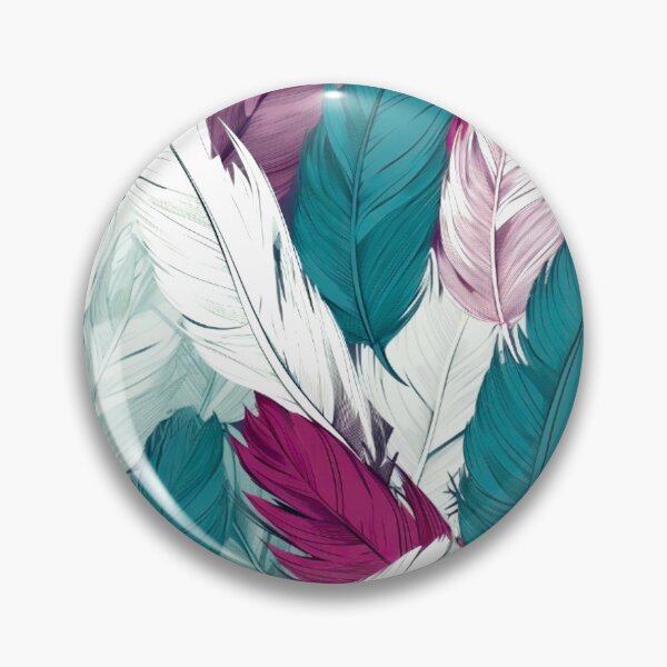 Item preview, Feathers - Burgundy, teal, gray, white, silver designed and sold by Highlandkings.