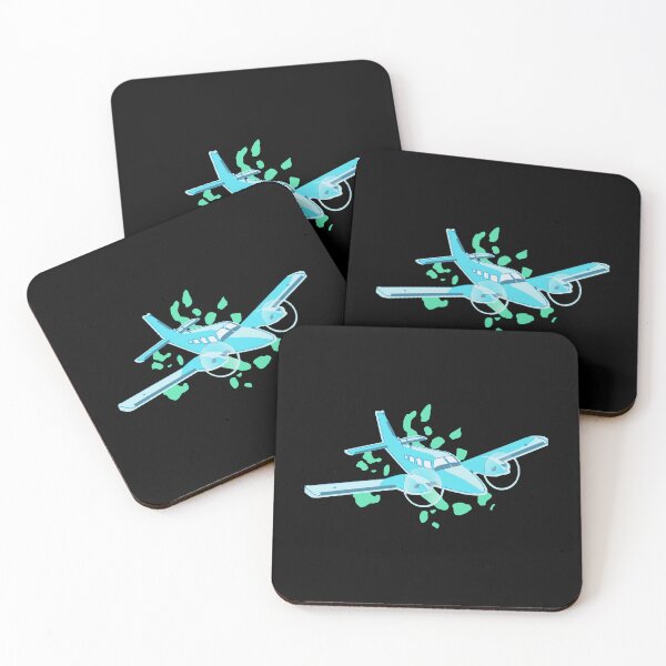 Item preview, Piper Seneca Aircraft Flying over Islands - Dark Blue Theme designed and sold by lucas-dawson.