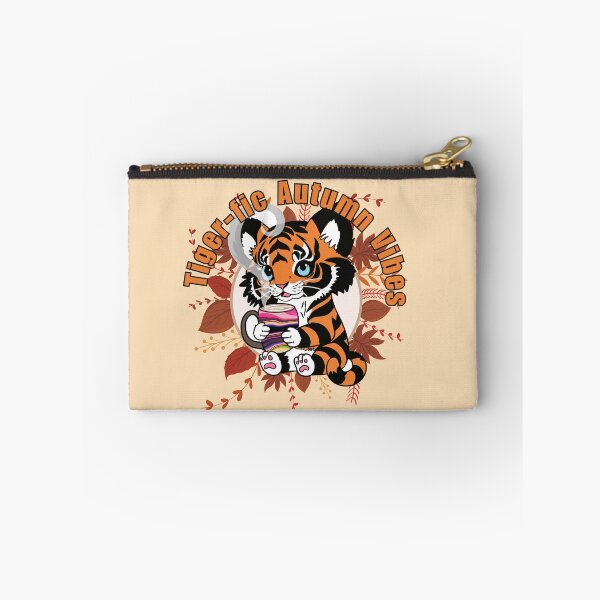 Item preview, Tiger-fic Autumn Vibes: Cozy Chibi Tiger & Latte Illustration designed and sold by Lubellebubble20.