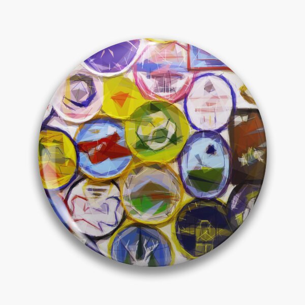 Item preview, Guide badges Adelboden. Image created using geometric shapes designed and sold by EdgyEdgeArt.