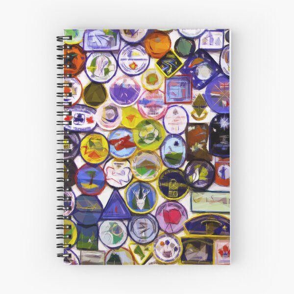 Item preview, Guide badges Adelboden. Image created using geometric shapes designed and sold by EdgyEdgeArt.