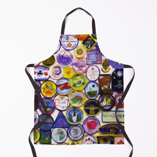 Item preview, Guide badges Adelboden. Image created using geometric shapes designed and sold by EdgyEdgeArt.