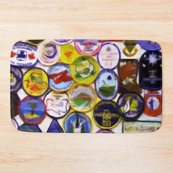 Item preview, Guide badges Adelboden. Image created using geometric shapes designed and sold by EdgyEdgeArt.