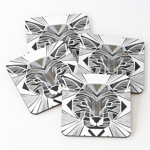 Item preview, Geometric Tiger: A Vintage Low-Poly Design of the Jungle King designed and sold by DreamStore360.