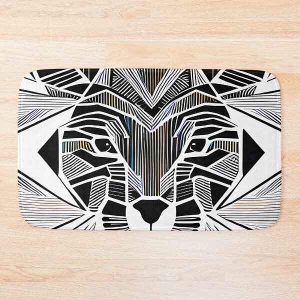 Item preview, Geometric Tiger: A Vintage Low-Poly Design of the Jungle King designed and sold by DreamStore360.