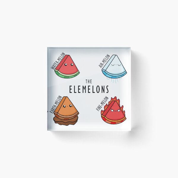 Item preview, Kawaii Cartoon Watermelon elementals llustration designed and sold by cookingwithten.