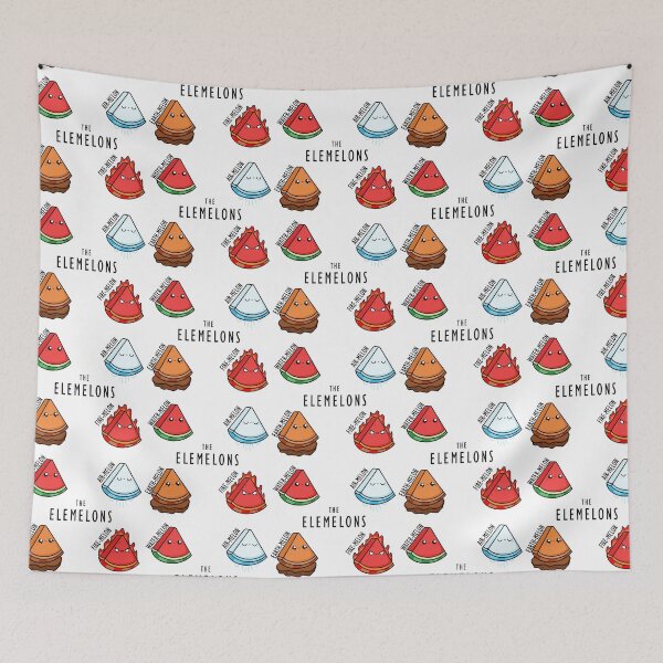 Item preview, Kawaii Cartoon Watermelon elementals llustration designed and sold by cookingwithten.