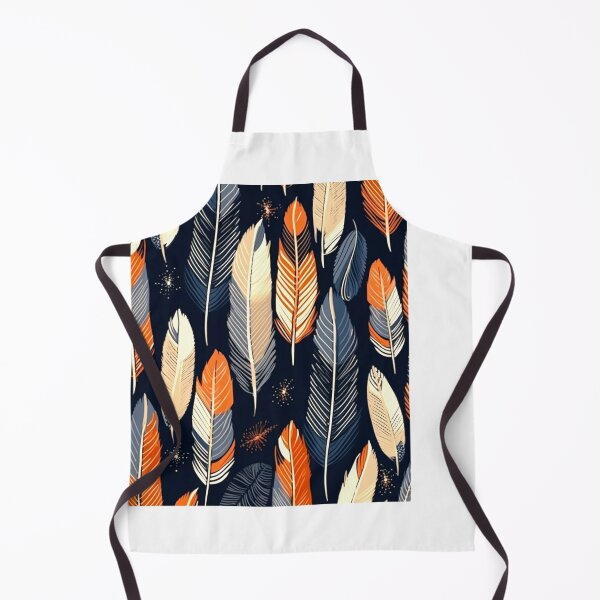 Item preview, Feathers - Burnt orange, navy, gray, cream, gold designed and sold by Highlandkings.