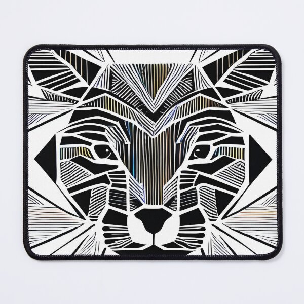 Item preview, Geometric Tiger: A Vintage Low-Poly Design of the Jungle King designed and sold by DreamStore360.