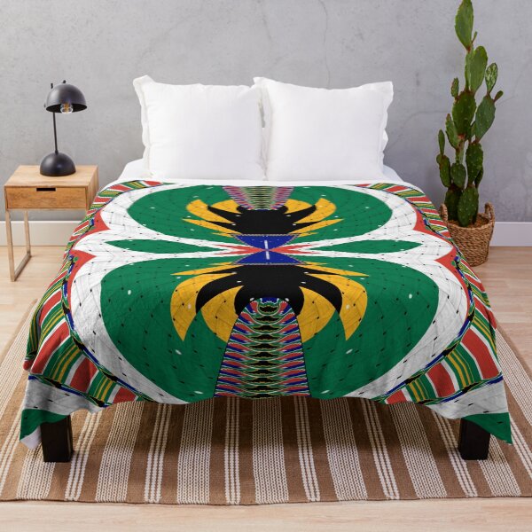 Item preview, Attractive original abstract geometric artwork, inspired by the South African flag in a vintage style. designed and sold by Ralek.