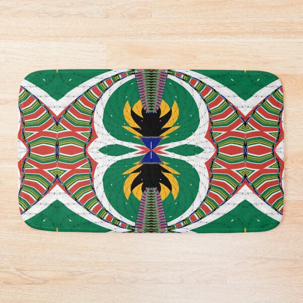 Item preview,  Attractive original abstract geometric artwork, inspired by the South African flag in a vintage style. designed and sold by Ralek.