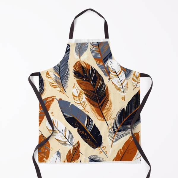 Item preview, Feathers - Burnt orange, navy, gray, cream, gold 2 designed and sold by Highlandkings.