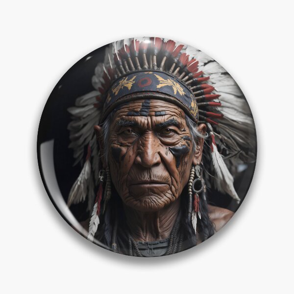 Item preview, Portrait of Indian Chief  designed and sold by JakeMauiDesign.