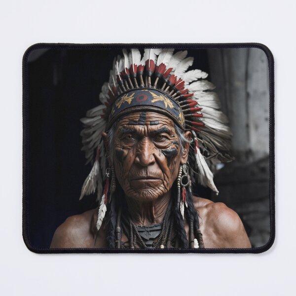 Item preview, Portrait of Indian Chief  designed and sold by JakeMauiDesign.