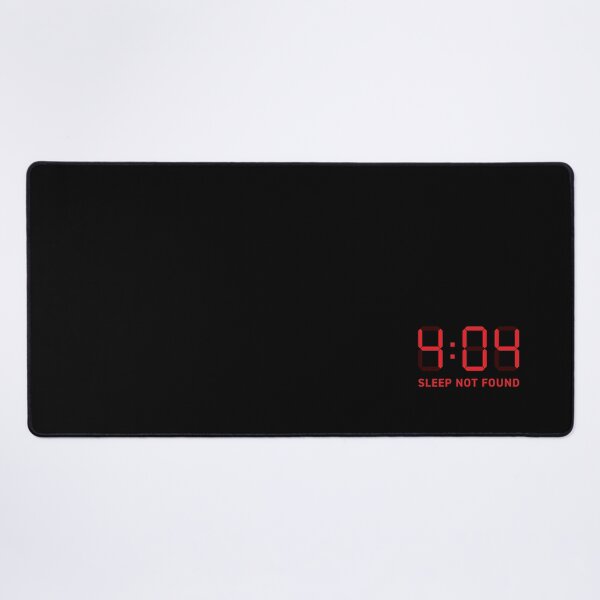 Item preview, 4:04 (Error 404) Sleep Not Found (Red on black) designed and sold by STUDIO-72.