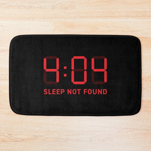 Item preview, 4:04 (Error 404) Sleep Not Found (Red on black) designed and sold by STUDIO-72.
