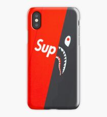 Shark Red and Black Case Bape iPhone Case