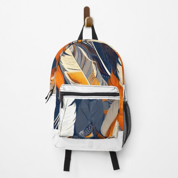Artikelvorschau, Feathers - Burnt orange, navy, gray, cream, gold 3 entworfen und verkauft von Highlandkings.