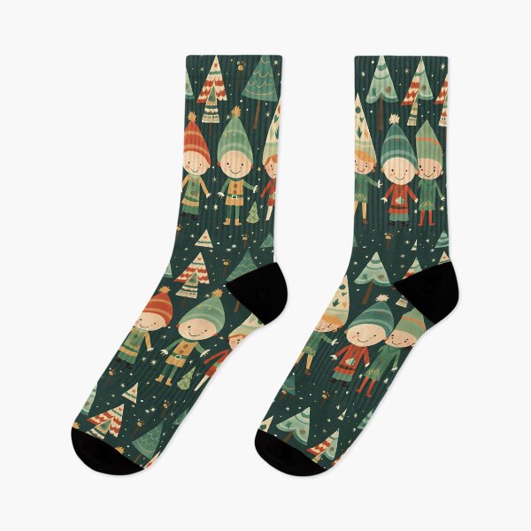 Item preview, Christmas Elf Pattern designed and sold by tropicaltee.