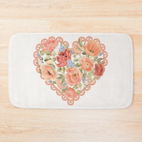 Item preview, Floral Valentine Heart Doily designed and sold by RagdollGypzy.