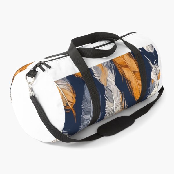 Item preview, Feathers - Burnt orange, navy, gray, cream, gold 4 designed and sold by Highlandkings.