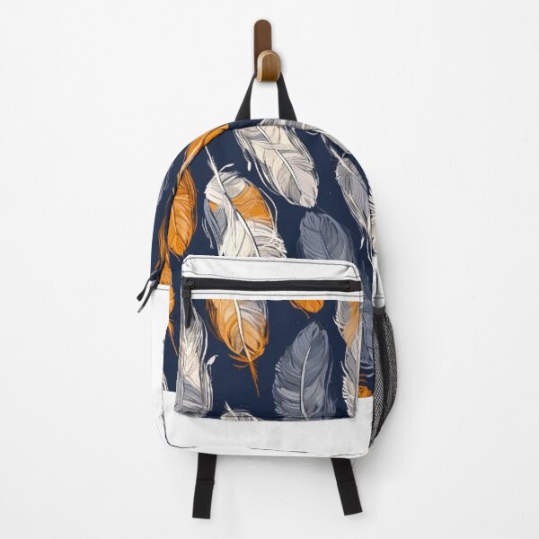 Artikelvorschau, Feathers - Burnt orange, navy, gray, cream, gold 4 entworfen und verkauft von Highlandkings.