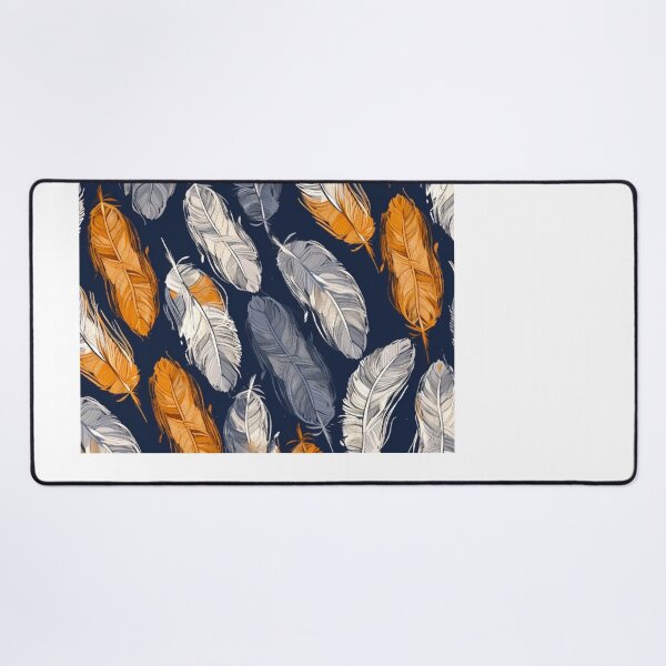 Artikelvorschau, Feathers - Burnt orange, navy, gray, cream, gold 4 entworfen und verkauft von Highlandkings.