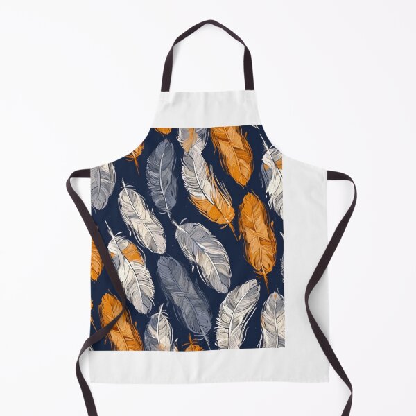 Item preview, Feathers - Burnt orange, navy, gray, cream, gold 4 designed and sold by Highlandkings.