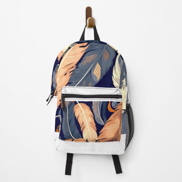 Artikelvorschau, Feathers - Burnt orange, navy, gray, cream, gold 6  entworfen und verkauft von Highlandkings.
