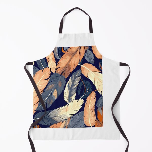 Item preview, Feathers - Burnt orange, navy, gray, cream, gold 6 designed and sold by Highlandkings.
