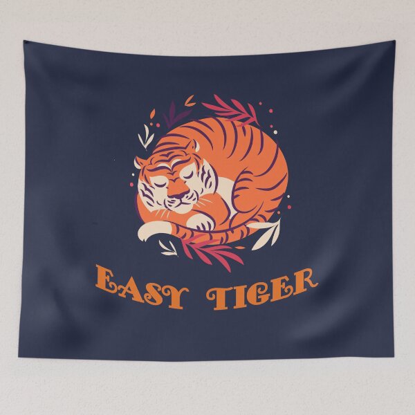 Item preview, Easy Tiger. Cute Sleepy Little Tiger designed and sold by Rebel-Design.