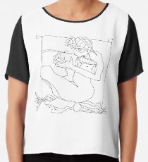 REED FLUTE PLAYER. Chiffon Top