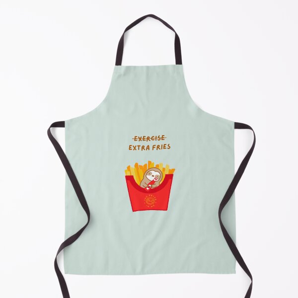 Item preview, Exercise Extra Fries French Fries Sloth designed and sold by theslothinme.