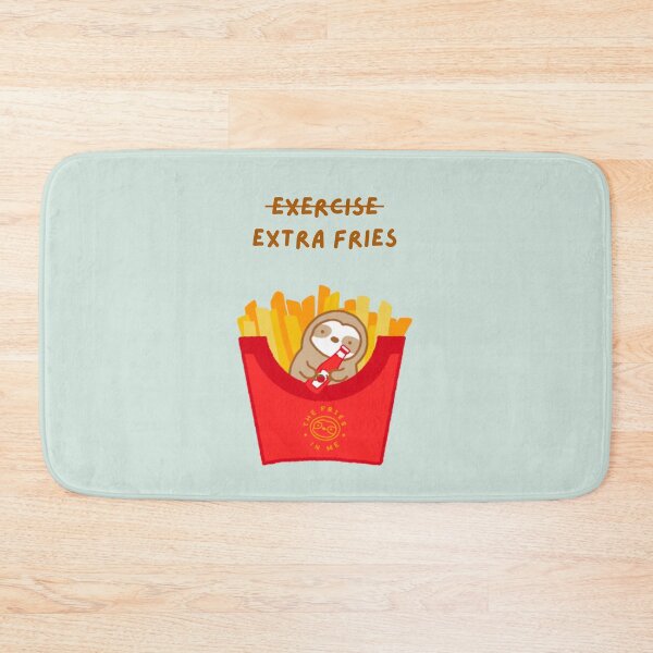 Aperçu de l'œuvre Exercice Extra Fries Frites Paresseux créée et vendue par theslothinme.