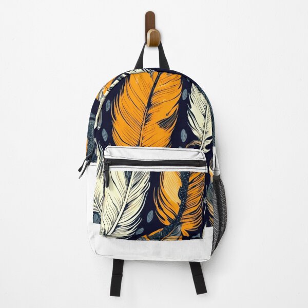 Artikelvorschau, Feathers - Burnt orange, navy, gray, cream, gold 7 entworfen und verkauft von Highlandkings.