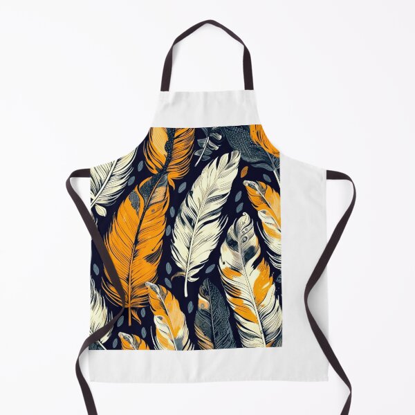 Item preview, Feathers - Burnt orange, navy, gray, cream, gold 7 designed and sold by Highlandkings.