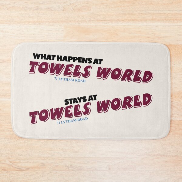 Item preview, TOWELS WORLD - THE HAPPIEST PLACE ON EARTH designed and sold by Unspirations.