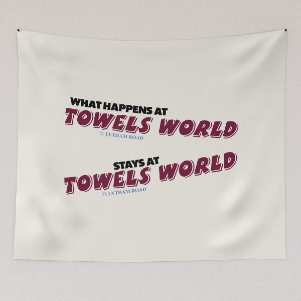 Item preview, TOWELS WORLD - THE HAPPIEST PLACE ON EARTH designed and sold by Unspirations.