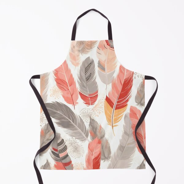 Item preview, Feathers - Coral, blush, ivory, gray, gold designed and sold by Highlandkings.