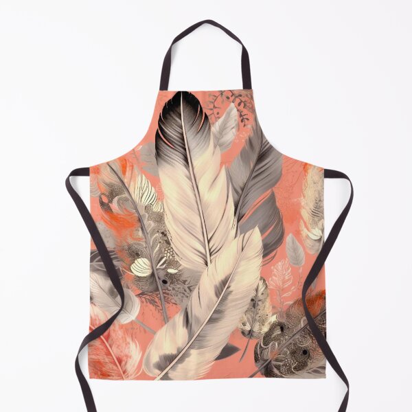 Item preview, Feathers - Coral, blush, ivory, gray, gold 2 designed and sold by Highlandkings.