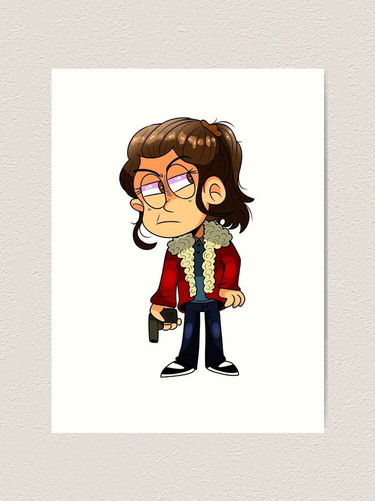 Stranger Things Nancy Wheeler Cartoon Art Print By