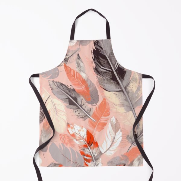 Item preview, Feathers - Coral, blush, ivory, gray, gold 3 designed and sold by Highlandkings.